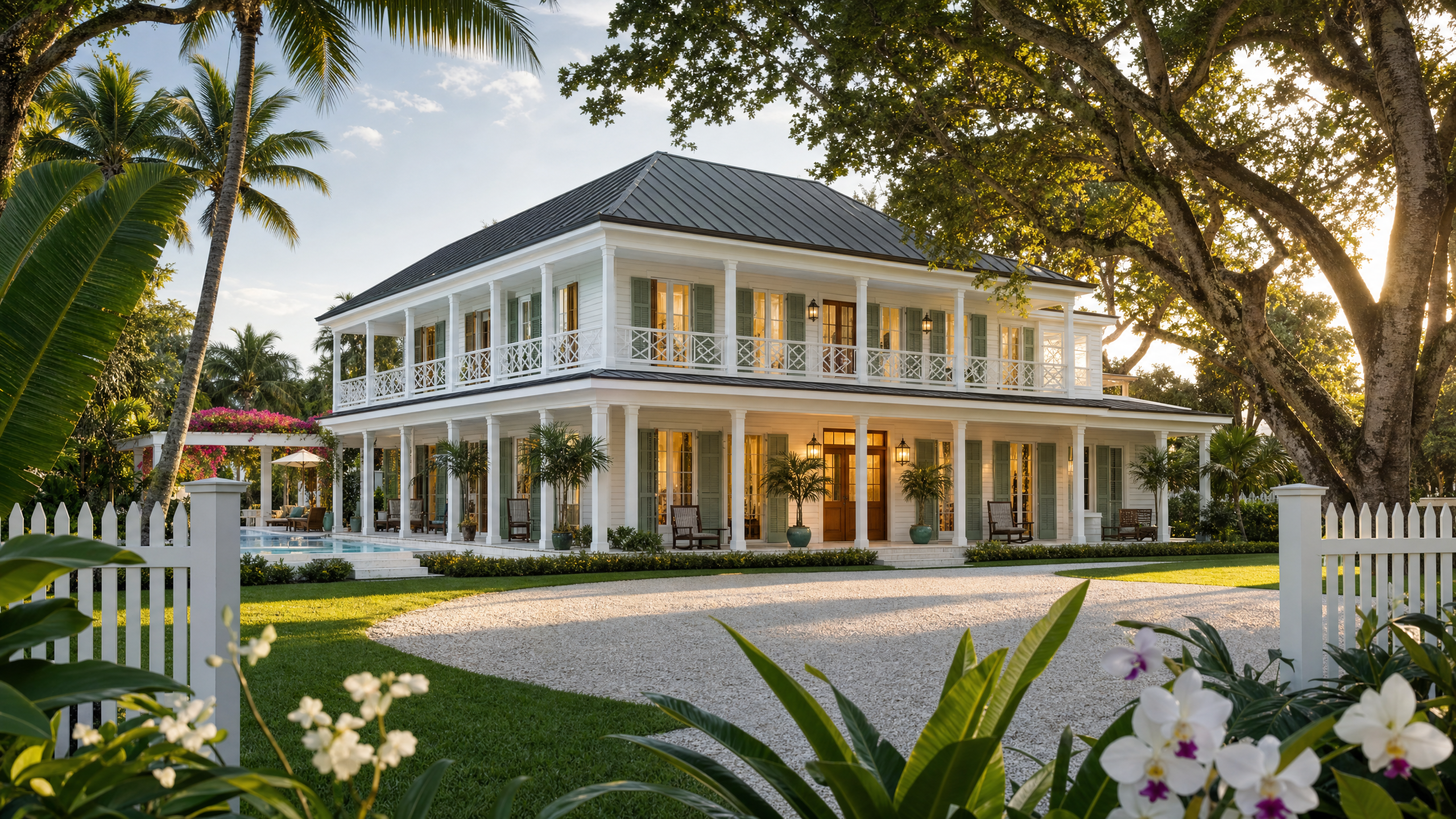 Caribbean Plantation architectural rendering